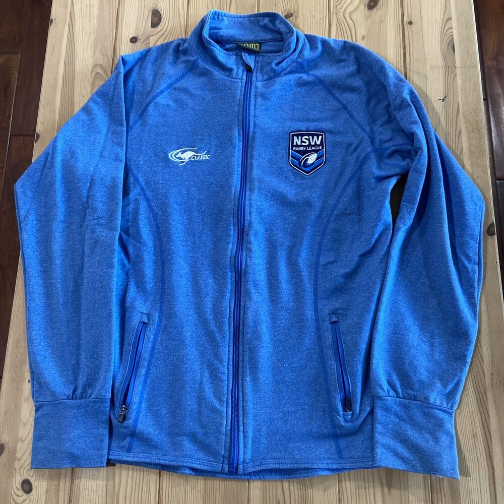 Ramo Kangaroo Classic NSW Rugby League Full Zip Jacket Blue size 14